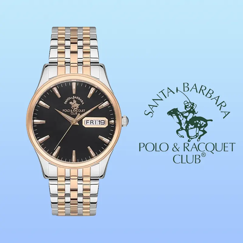 Santa Barbara Polo & Racquet Club Two-tone Men's Watch- SB.1.10421-4